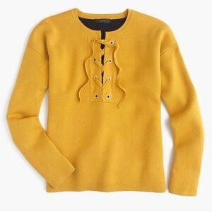 J. Crew Yellow Off-the-Shoulder Sweater